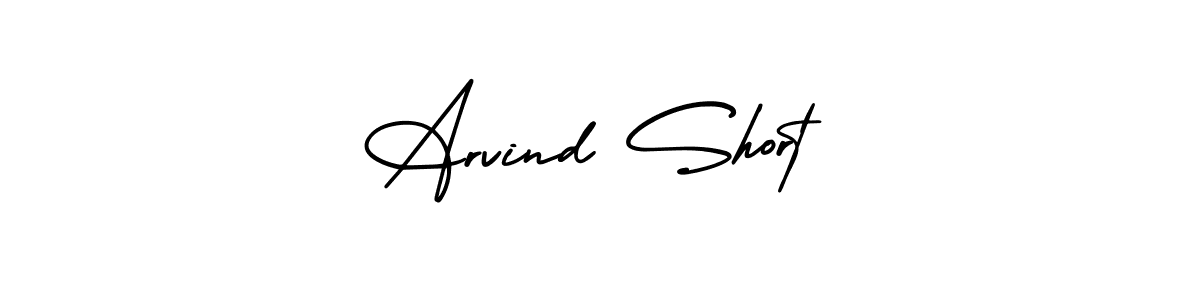 Create a beautiful signature design for name Arvind Short. With this signature (AmerikaSignatureDemo-Regular) fonts, you can make a handwritten signature for free. Arvind Short signature style 3 images and pictures png