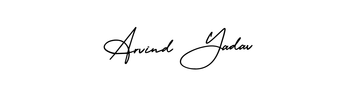 Arvind Yadav stylish signature style. Best Handwritten Sign (AmerikaSignatureDemo-Regular) for my name. Handwritten Signature Collection Ideas for my name Arvind Yadav. Arvind Yadav signature style 3 images and pictures png