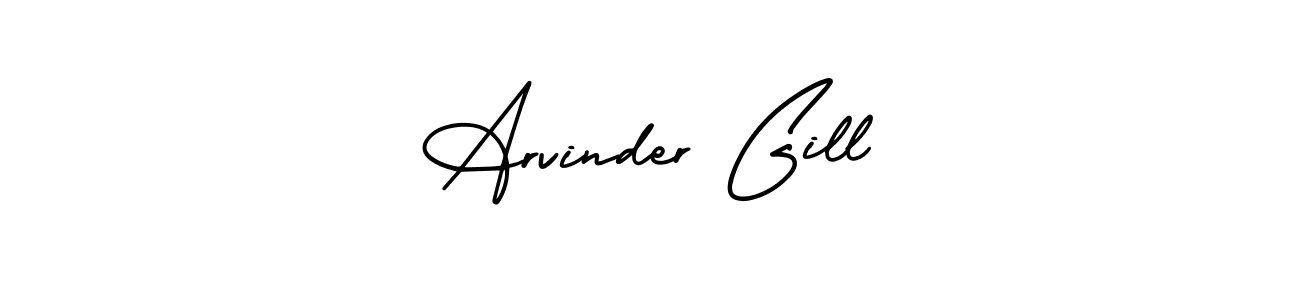 This is the best signature style for the Arvinder Gill name. Also you like these signature font (AmerikaSignatureDemo-Regular). Mix name signature. Arvinder Gill signature style 3 images and pictures png