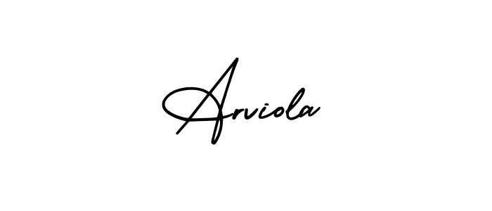 Use a signature maker to create a handwritten signature online. With this signature software, you can design (AmerikaSignatureDemo-Regular) your own signature for name Arviola. Arviola signature style 3 images and pictures png