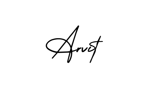 The best way (AmerikaSignatureDemo-Regular) to make a short signature is to pick only two or three words in your name. The name Arvit include a total of six letters. For converting this name. Arvit signature style 3 images and pictures png