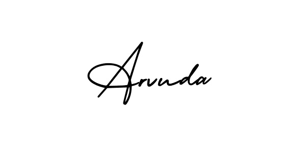 Make a beautiful signature design for name Arvuda. Use this online signature maker to create a handwritten signature for free. Arvuda signature style 3 images and pictures png