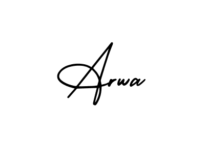 How to make Arwa signature? AmerikaSignatureDemo-Regular is a professional autograph style. Create handwritten signature for Arwa name. Arwa signature style 3 images and pictures png