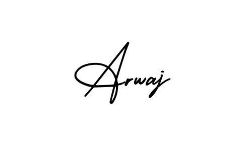 How to make Arwaj signature? AmerikaSignatureDemo-Regular is a professional autograph style. Create handwritten signature for Arwaj name. Arwaj signature style 3 images and pictures png