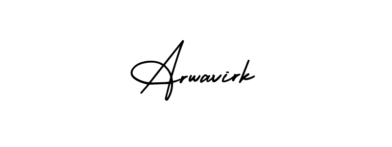 It looks lik you need a new signature style for name Arwavirk. Design unique handwritten (AmerikaSignatureDemo-Regular) signature with our free signature maker in just a few clicks. Arwavirk signature style 3 images and pictures png