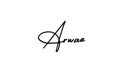 Make a beautiful signature design for name Arwaz. With this signature (AmerikaSignatureDemo-Regular) style, you can create a handwritten signature for free. Arwaz signature style 3 images and pictures png