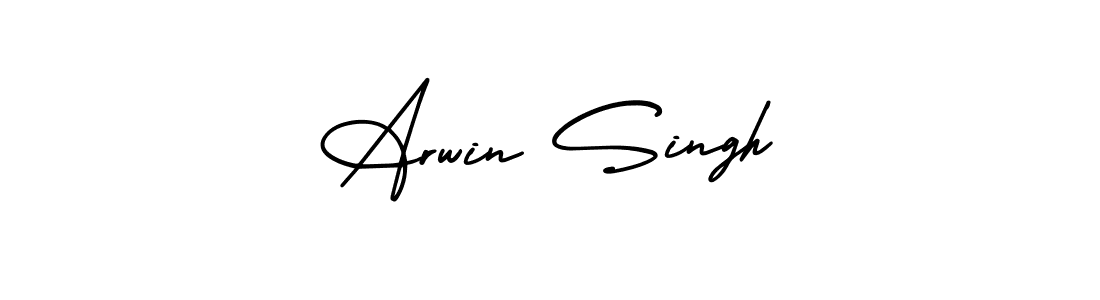 Arwin Singh stylish signature style. Best Handwritten Sign (AmerikaSignatureDemo-Regular) for my name. Handwritten Signature Collection Ideas for my name Arwin Singh. Arwin Singh signature style 3 images and pictures png