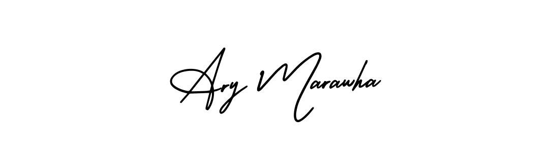 Design your own signature with our free online signature maker. With this signature software, you can create a handwritten (AmerikaSignatureDemo-Regular) signature for name Ary Marawha. Ary Marawha signature style 3 images and pictures png