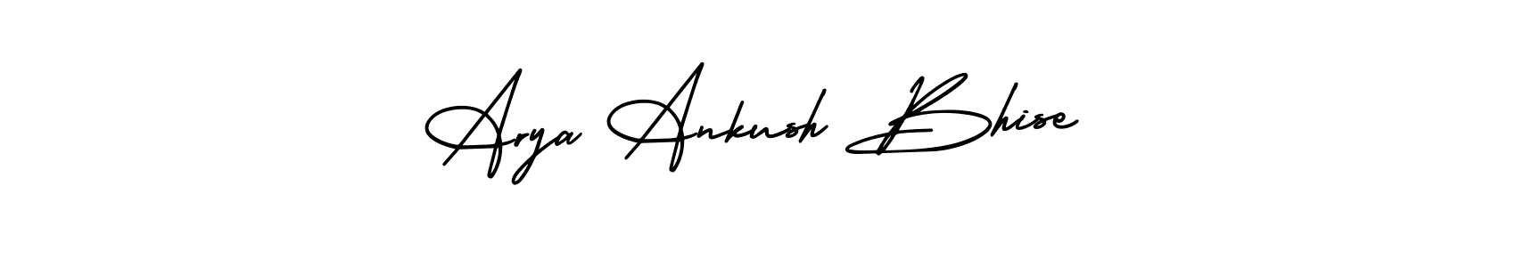 Create a beautiful signature design for name Arya Ankush Bhise. With this signature (AmerikaSignatureDemo-Regular) fonts, you can make a handwritten signature for free. Arya Ankush Bhise signature style 3 images and pictures png