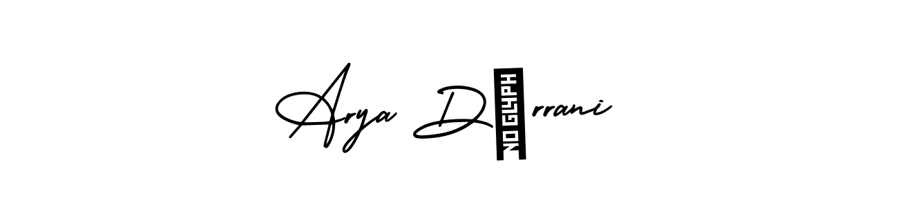 Similarly AmerikaSignatureDemo-Regular is the best handwritten signature design. Signature creator online .You can use it as an online autograph creator for name Arya DÜrrani. Arya DÜrrani signature style 3 images and pictures png