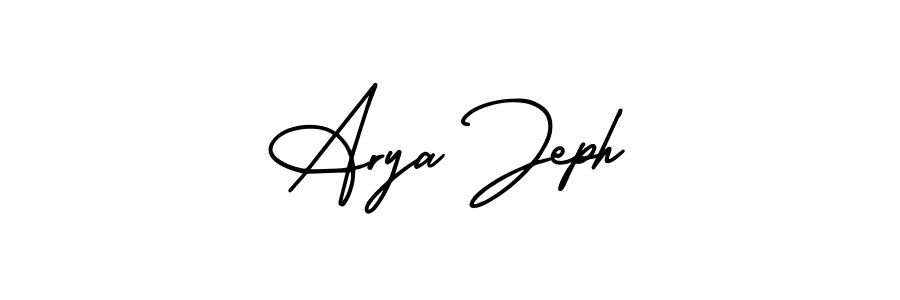 Also You can easily find your signature by using the search form. We will create Arya Jeph name handwritten signature images for you free of cost using AmerikaSignatureDemo-Regular sign style. Arya Jeph signature style 3 images and pictures png