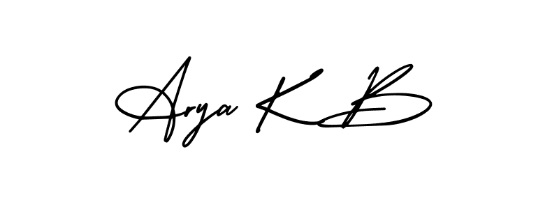 Once you've used our free online signature maker to create your best signature AmerikaSignatureDemo-Regular style, it's time to enjoy all of the benefits that Arya K B name signing documents. Arya K B signature style 3 images and pictures png