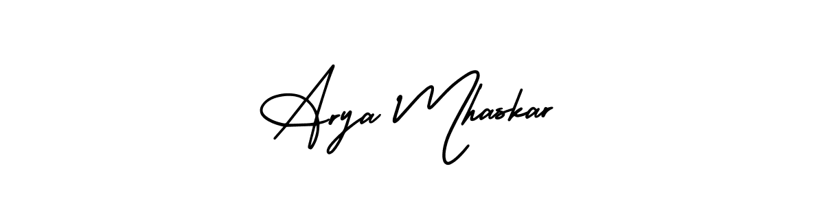 Also we have Arya Mhaskar name is the best signature style. Create professional handwritten signature collection using AmerikaSignatureDemo-Regular autograph style. Arya Mhaskar signature style 3 images and pictures png