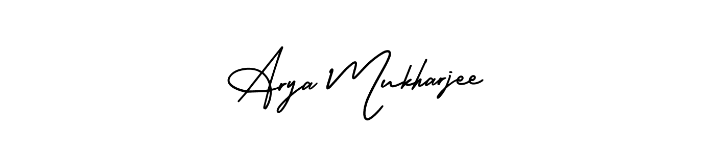 How to make Arya Mukharjee signature? AmerikaSignatureDemo-Regular is a professional autograph style. Create handwritten signature for Arya Mukharjee name. Arya Mukharjee signature style 3 images and pictures png