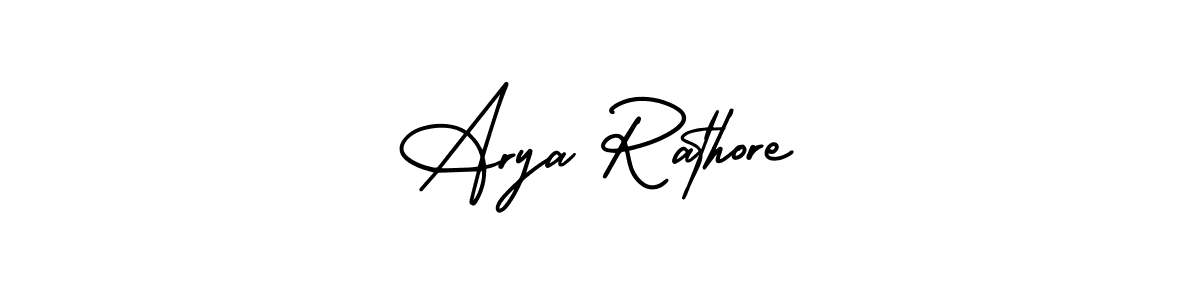 Design your own signature with our free online signature maker. With this signature software, you can create a handwritten (AmerikaSignatureDemo-Regular) signature for name Arya Rathore. Arya Rathore signature style 3 images and pictures png