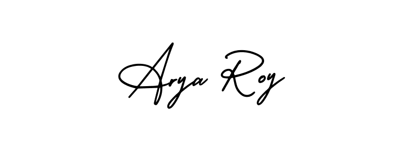 if you are searching for the best signature style for your name Arya Roy. so please give up your signature search. here we have designed multiple signature styles  using AmerikaSignatureDemo-Regular. Arya Roy signature style 3 images and pictures png