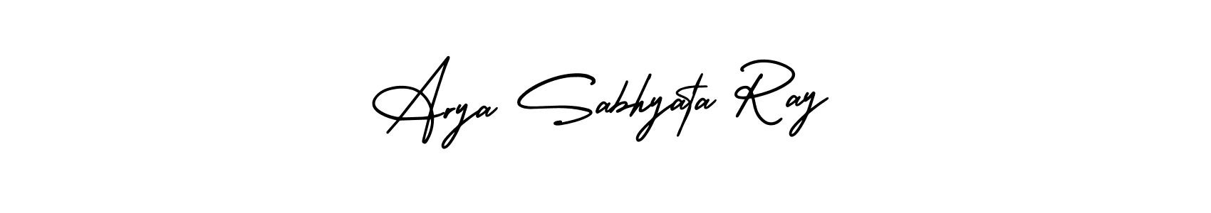 Also we have Arya Sabhyata Ray name is the best signature style. Create professional handwritten signature collection using AmerikaSignatureDemo-Regular autograph style. Arya Sabhyata Ray signature style 3 images and pictures png