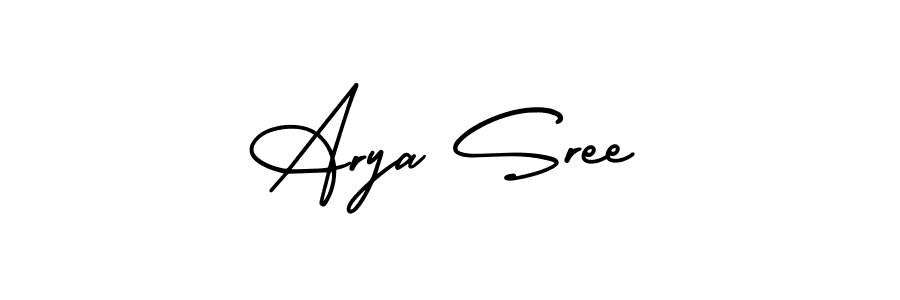 Also You can easily find your signature by using the search form. We will create Arya Sree name handwritten signature images for you free of cost using AmerikaSignatureDemo-Regular sign style. Arya Sree signature style 3 images and pictures png