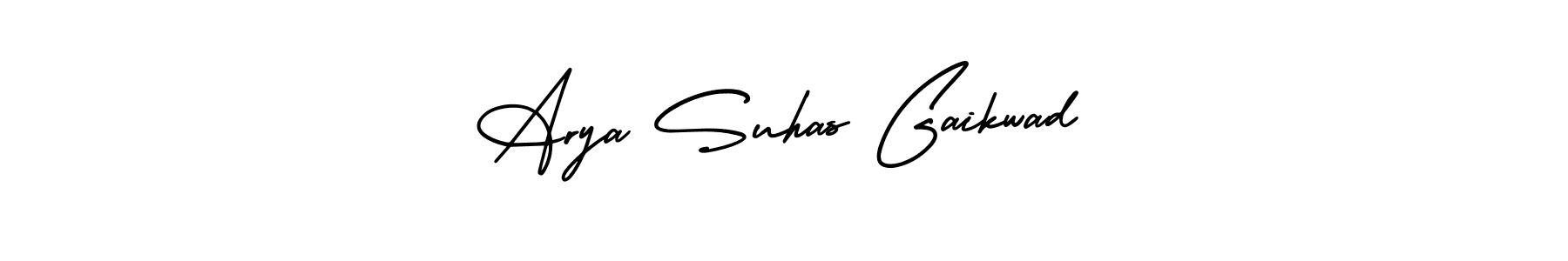 Also You can easily find your signature by using the search form. We will create Arya Suhas Gaikwad name handwritten signature images for you free of cost using AmerikaSignatureDemo-Regular sign style. Arya Suhas Gaikwad signature style 3 images and pictures png