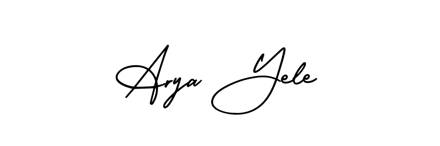 Make a short Arya Yele signature style. Manage your documents anywhere anytime using AmerikaSignatureDemo-Regular. Create and add eSignatures, submit forms, share and send files easily. Arya Yele signature style 3 images and pictures png