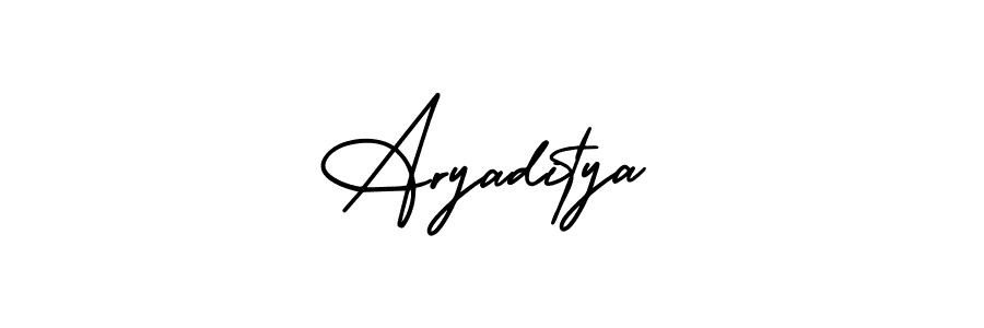 How to make Aryaditya name signature. Use AmerikaSignatureDemo-Regular style for creating short signs online. This is the latest handwritten sign. Aryaditya signature style 3 images and pictures png