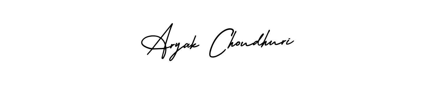 How to make Aryak Choudhuri signature? AmerikaSignatureDemo-Regular is a professional autograph style. Create handwritten signature for Aryak Choudhuri name. Aryak Choudhuri signature style 3 images and pictures png
