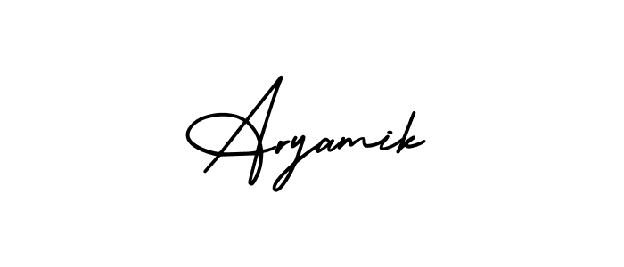 This is the best signature style for the Aryamik name. Also you like these signature font (AmerikaSignatureDemo-Regular). Mix name signature. Aryamik signature style 3 images and pictures png