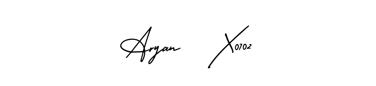 Also we have Aryan   X0702 name is the best signature style. Create professional handwritten signature collection using AmerikaSignatureDemo-Regular autograph style. Aryan   X0702 signature style 3 images and pictures png