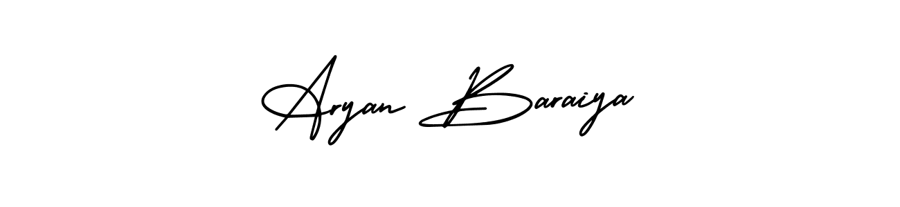 Also we have Aryan Baraiya name is the best signature style. Create professional handwritten signature collection using AmerikaSignatureDemo-Regular autograph style. Aryan Baraiya signature style 3 images and pictures png