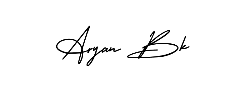 This is the best signature style for the Aryan Bk name. Also you like these signature font (AmerikaSignatureDemo-Regular). Mix name signature. Aryan Bk signature style 3 images and pictures png