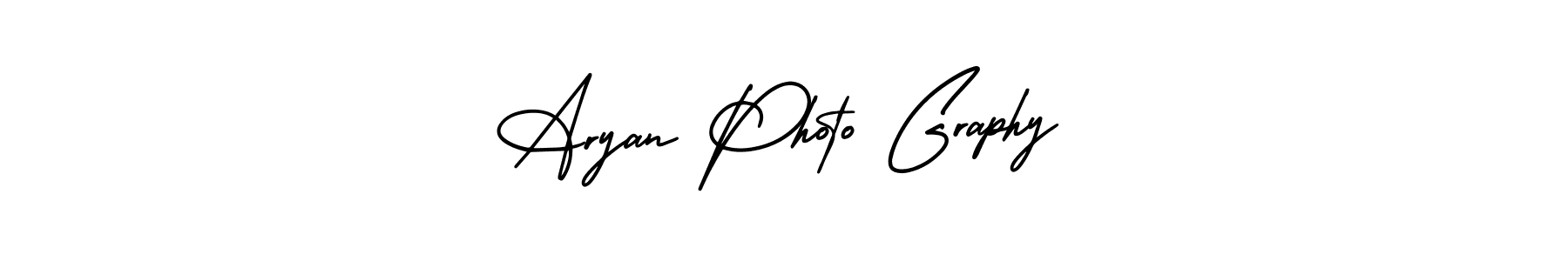 Aryan Photo Graphy stylish signature style. Best Handwritten Sign (AmerikaSignatureDemo-Regular) for my name. Handwritten Signature Collection Ideas for my name Aryan Photo Graphy. Aryan Photo Graphy signature style 3 images and pictures png