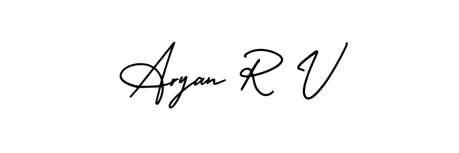 Here are the top 10 professional signature styles for the name Aryan R V. These are the best autograph styles you can use for your name. Aryan R V signature style 3 images and pictures png