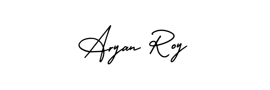 The best way (AmerikaSignatureDemo-Regular) to make a short signature is to pick only two or three words in your name. The name Aryan Roy include a total of six letters. For converting this name. Aryan Roy signature style 3 images and pictures png