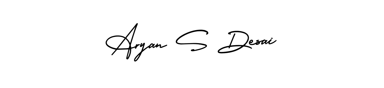 How to Draw Aryan S Desai signature style? AmerikaSignatureDemo-Regular is a latest design signature styles for name Aryan S Desai. Aryan S Desai signature style 3 images and pictures png