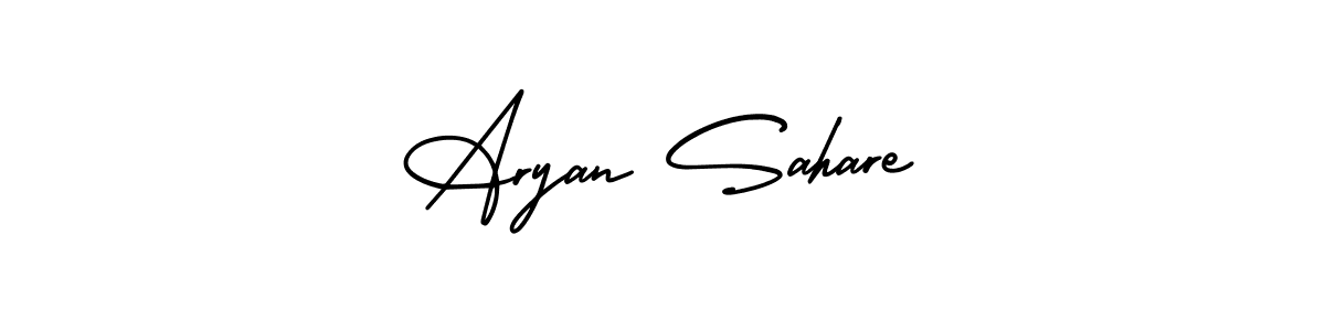 Similarly AmerikaSignatureDemo-Regular is the best handwritten signature design. Signature creator online .You can use it as an online autograph creator for name Aryan Sahare. Aryan Sahare signature style 3 images and pictures png