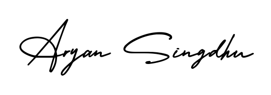 The best way (AmerikaSignatureDemo-Regular) to make a short signature is to pick only two or three words in your name. For converting this name Aryan Singdhu. Aryan Singdhu signature style 3 images and pictures png