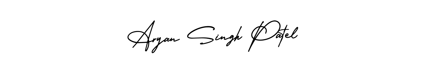 if you are searching for the best signature style for your name Aryan Singh Patel. so please give up your signature search. here we have designed multiple signature styles  using AmerikaSignatureDemo-Regular. Aryan Singh Patel signature style 3 images and pictures png