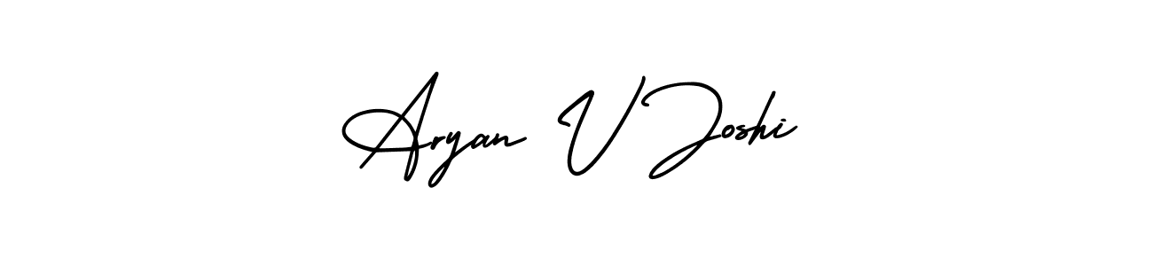 Best and Professional Signature Style for Aryan V Joshi. AmerikaSignatureDemo-Regular Best Signature Style Collection. Aryan V Joshi signature style 3 images and pictures png