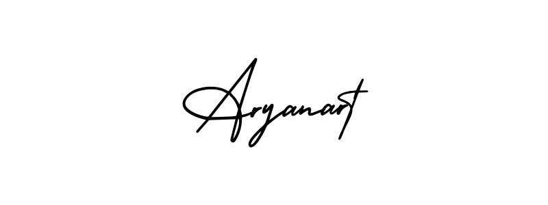 Aryanart stylish signature style. Best Handwritten Sign (AmerikaSignatureDemo-Regular) for my name. Handwritten Signature Collection Ideas for my name Aryanart. Aryanart signature style 3 images and pictures png