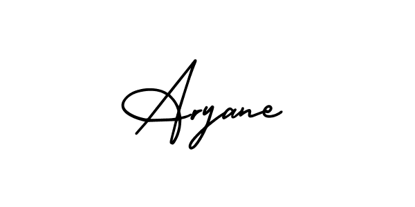 How to make Aryane name signature. Use AmerikaSignatureDemo-Regular style for creating short signs online. This is the latest handwritten sign. Aryane signature style 3 images and pictures png