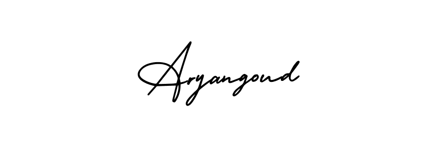 Design your own signature with our free online signature maker. With this signature software, you can create a handwritten (AmerikaSignatureDemo-Regular) signature for name Aryangoud. Aryangoud signature style 3 images and pictures png