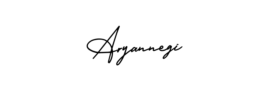 Make a beautiful signature design for name Aryannegi. With this signature (AmerikaSignatureDemo-Regular) style, you can create a handwritten signature for free. Aryannegi signature style 3 images and pictures png