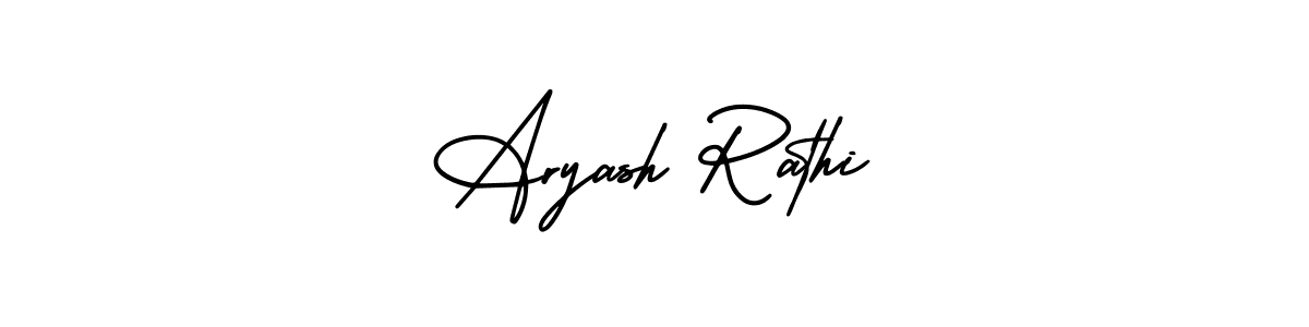 AmerikaSignatureDemo-Regular is a professional signature style that is perfect for those who want to add a touch of class to their signature. It is also a great choice for those who want to make their signature more unique. Get Aryash Rathi name to fancy signature for free. Aryash Rathi signature style 3 images and pictures png