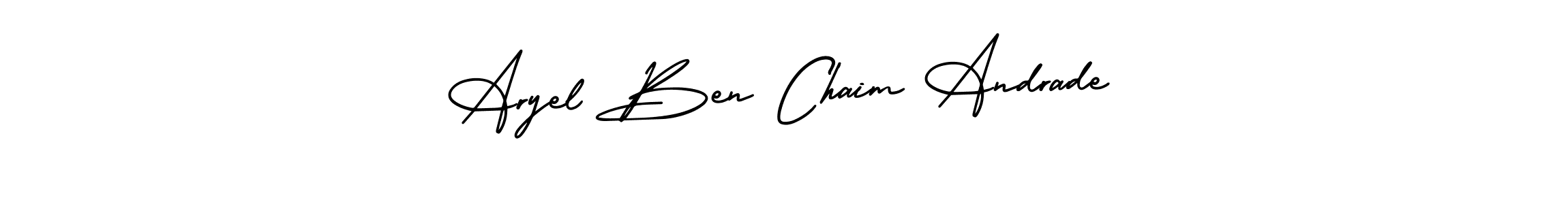 Make a short Aryel Ben Chaim Andrade signature style. Manage your documents anywhere anytime using AmerikaSignatureDemo-Regular. Create and add eSignatures, submit forms, share and send files easily. Aryel Ben Chaim Andrade signature style 3 images and pictures png