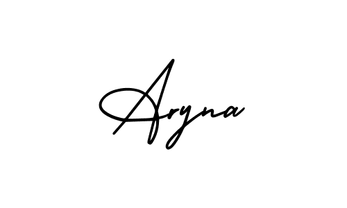 Make a beautiful signature design for name Aryna. With this signature (AmerikaSignatureDemo-Regular) style, you can create a handwritten signature for free. Aryna signature style 3 images and pictures png