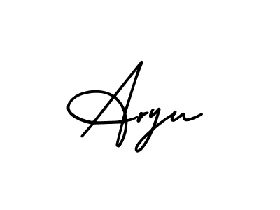 Make a beautiful signature design for name Aryu. Use this online signature maker to create a handwritten signature for free. Aryu signature style 3 images and pictures png