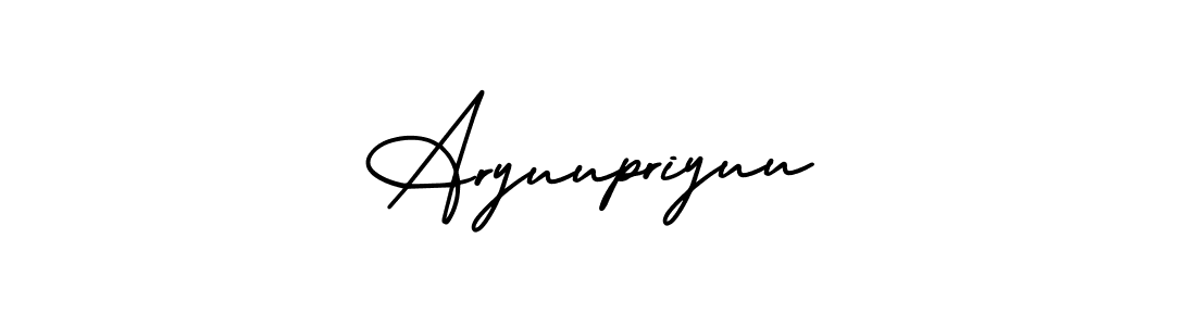 Design your own signature with our free online signature maker. With this signature software, you can create a handwritten (AmerikaSignatureDemo-Regular) signature for name Aryuupriyuu. Aryuupriyuu signature style 3 images and pictures png