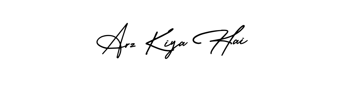 Also You can easily find your signature by using the search form. We will create Arz Kiya Hai name handwritten signature images for you free of cost using AmerikaSignatureDemo-Regular sign style. Arz Kiya Hai signature style 3 images and pictures png