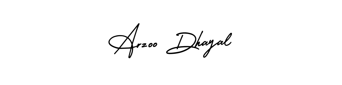 Make a beautiful signature design for name Arzoo Dhayal. With this signature (AmerikaSignatureDemo-Regular) style, you can create a handwritten signature for free. Arzoo Dhayal signature style 3 images and pictures png