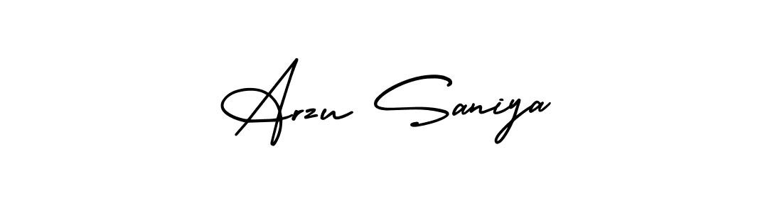 Best and Professional Signature Style for Arzu Saniya. AmerikaSignatureDemo-Regular Best Signature Style Collection. Arzu Saniya signature style 3 images and pictures png